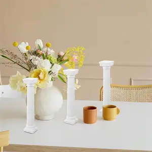 6 Buah Patung Kolom Romawi Patung Kolom Dekorasi Pilar Romawi Alat Peraga Foto Pot Kolom Yunani Persegi Pilar Romawi untuk Rumah Mini 12 dekorasi romawi penjualan terbaik - №