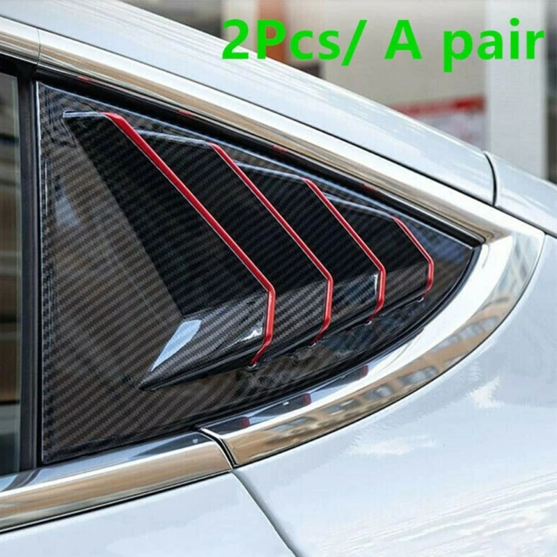 High-performance Rear Window Shutter Cover Trim Carbon Fiber fitting for Dropshipping