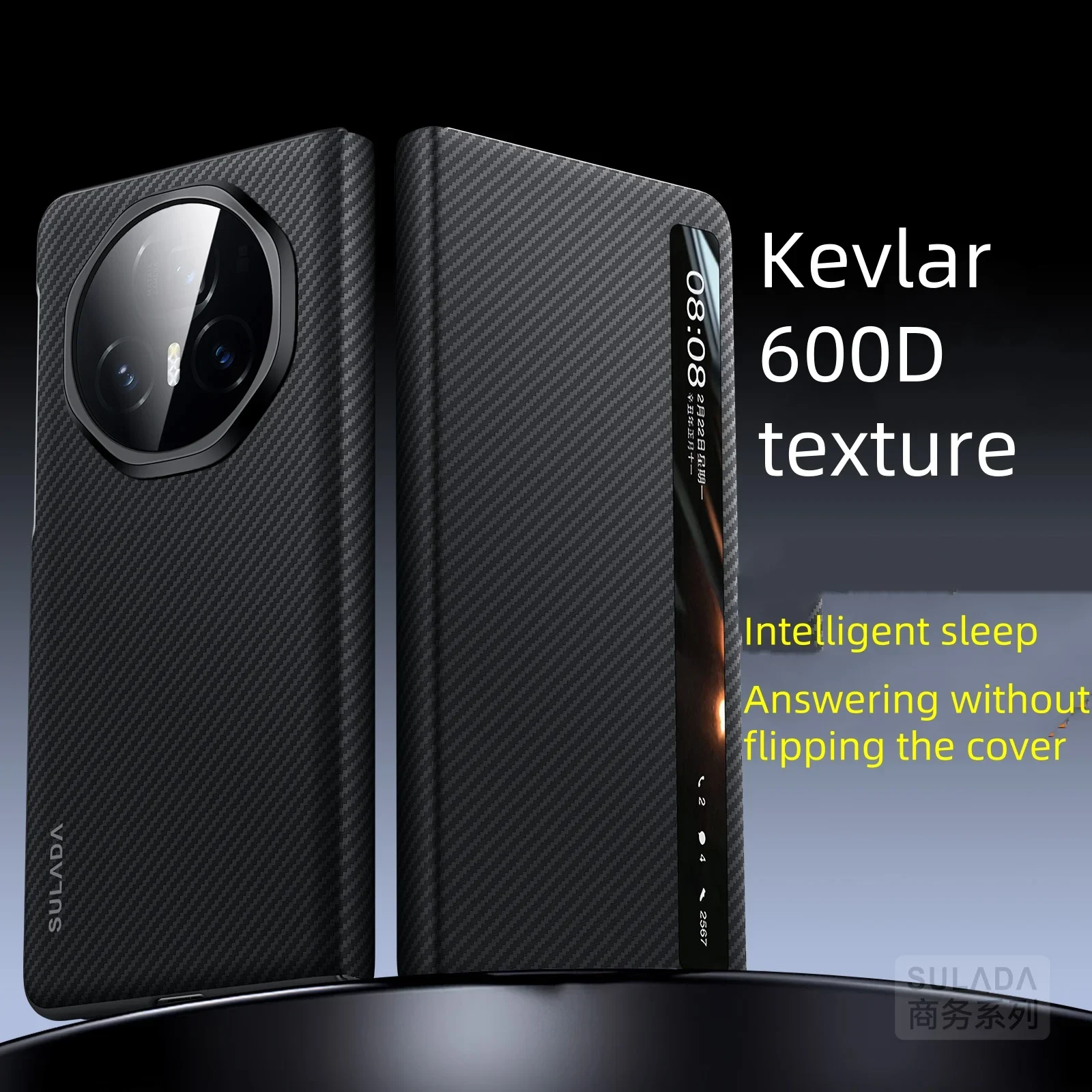 

Case for Honor Magic V3 Luxury Business Leather Kevlar 600D Texture Cover for Honor Magic V 3 3V Shockproof Bumper Funda