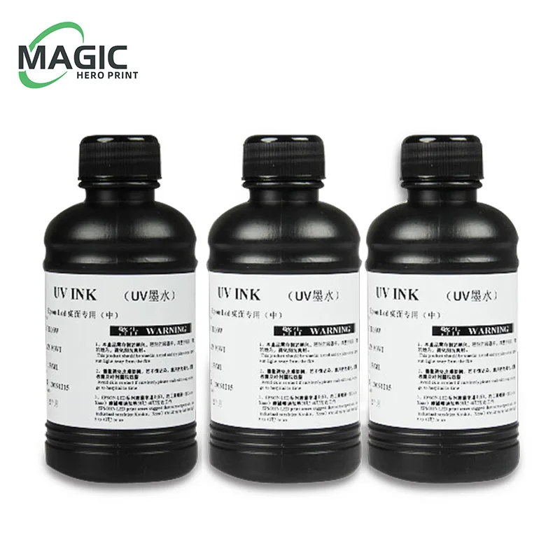 NEW 1000ml Bottle LED UV ink UV Gloss Ink For Epson L1800 1390 1410 R280 R330 UV Varnish For All UV Inkjet Printhead