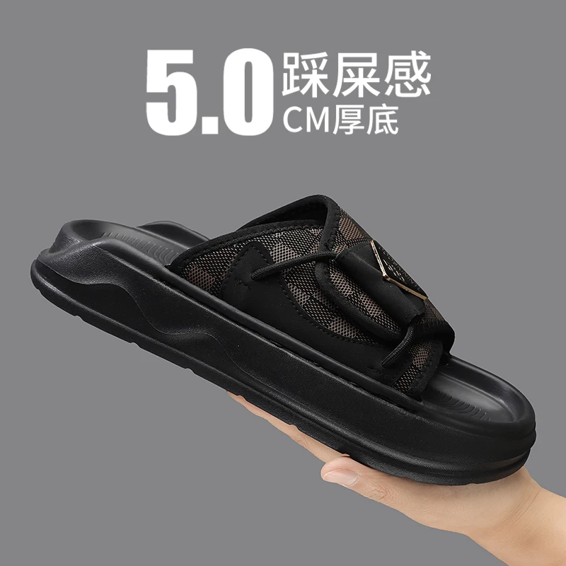 

Early Summer Daily Matching Men Women Summer Sandals Flat Anti Slip Student Commute Footwear
