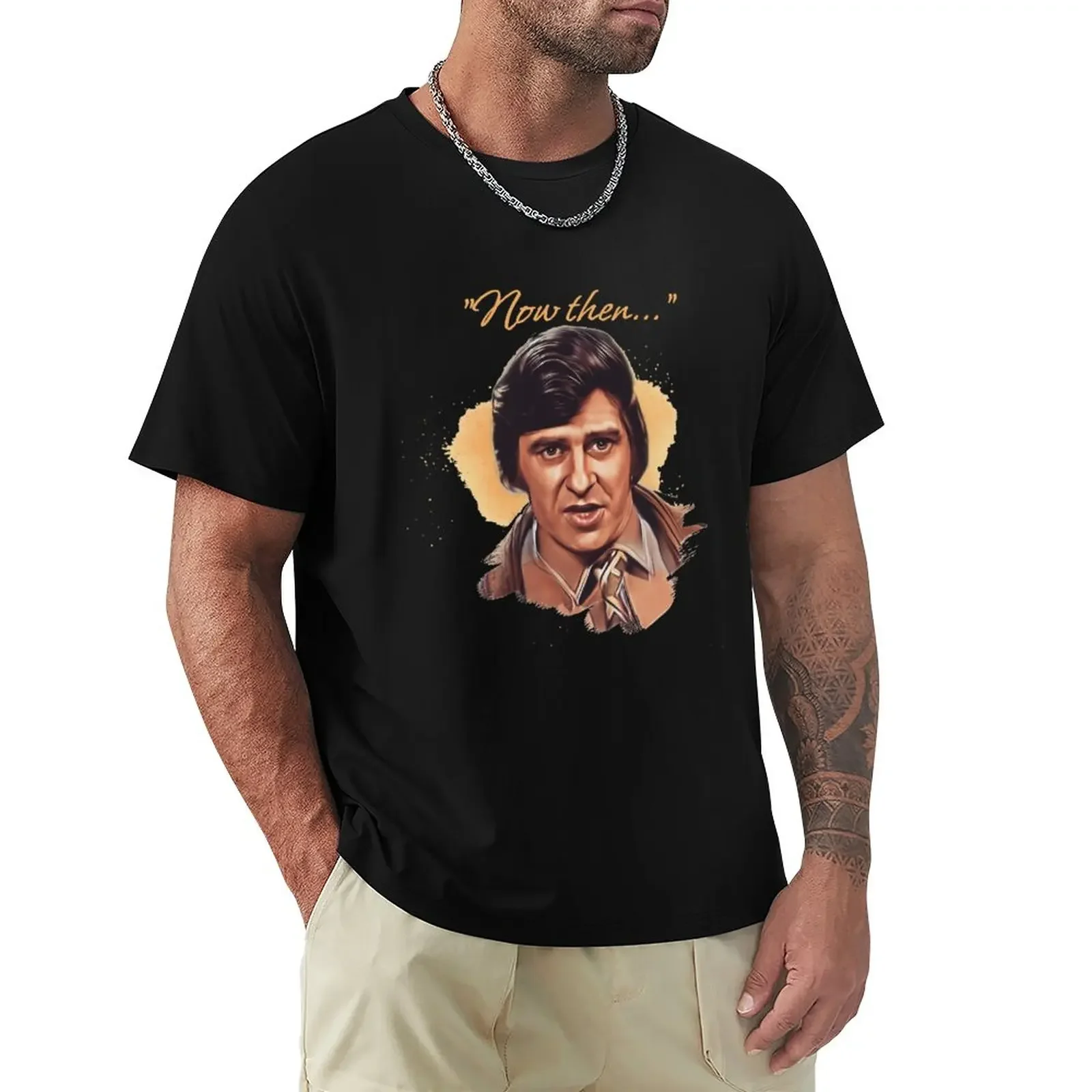 Now Then Fred Trueman T-Shirt tops plus sizes T-shirts for men cotton