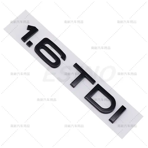 3D 1.6 1.9 2.0 3.0 4.0 TDI Bilbagage ABS-emblem Baklucka Skärmdörr Självhäftande emblem för Audi A4 A5 A6 A7 A8 Q3 Q5 Q7 10 best sales 1.6 TDI - №2