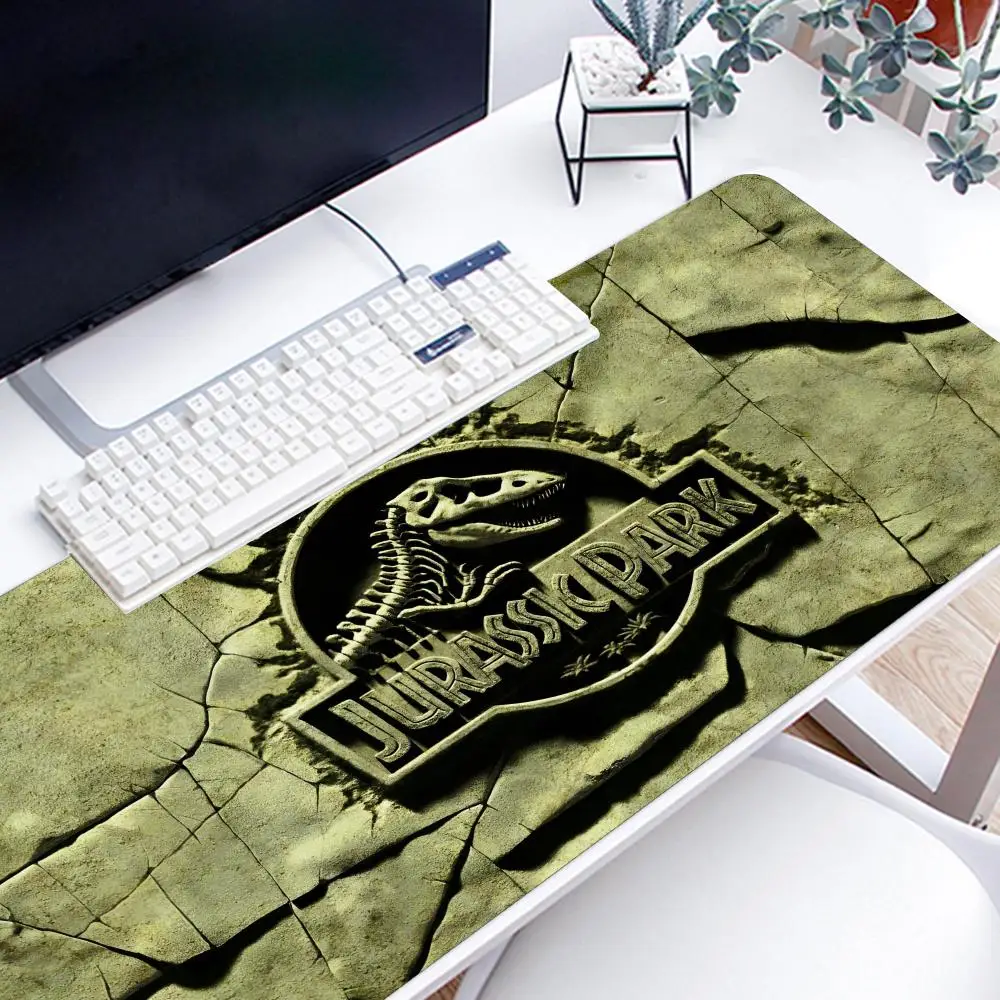 Jurassic Park Mousepad Large Gaming Mouse Pad LockEdge Thickened Computer Keyboard Table Desk Mat