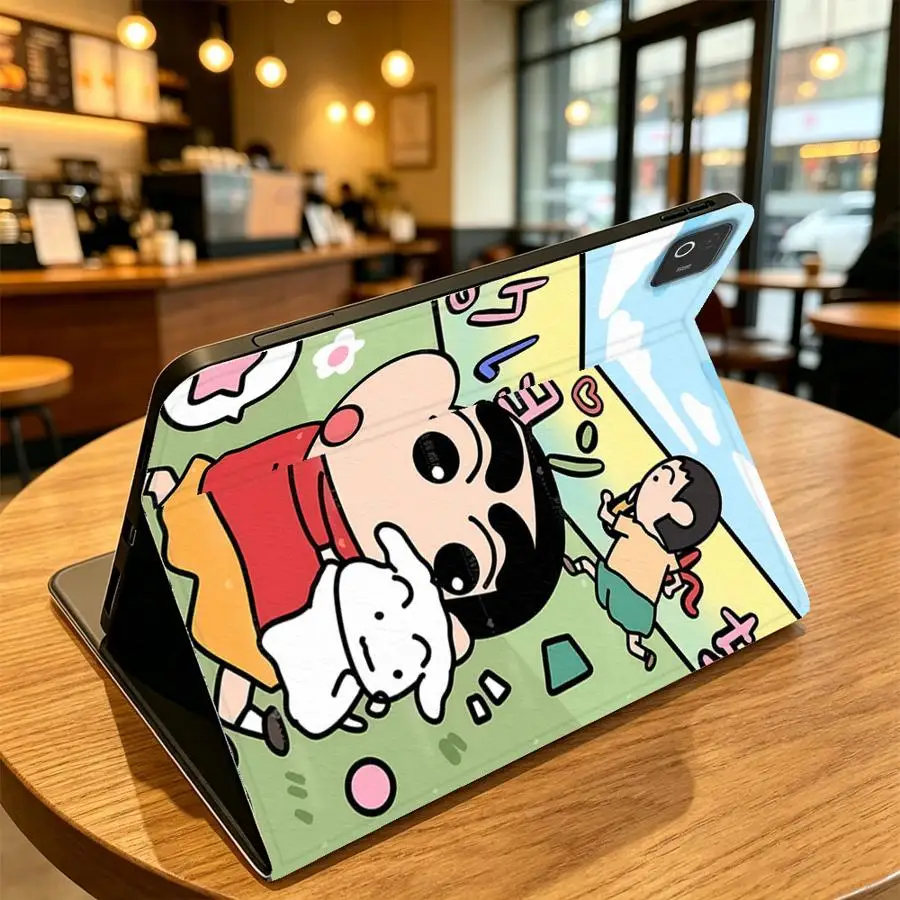 Forest S-Shin-C-Chan Case for Xiaomi Redmi Pad SE K Pad 8.8 9.7 12.4 Inch Pad 6s Pro 7 Ultra Pad 5 6 7 8 Pro with Pencil Slot