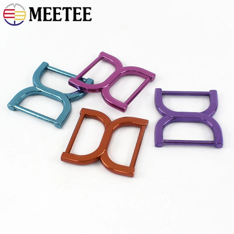 5/10/20Pcs 25mm Metal Buckles for Strap Bag Chain Clasp Webbing Belt Hooks Garment Coat Loop Button DIY Sewing Accessoriess