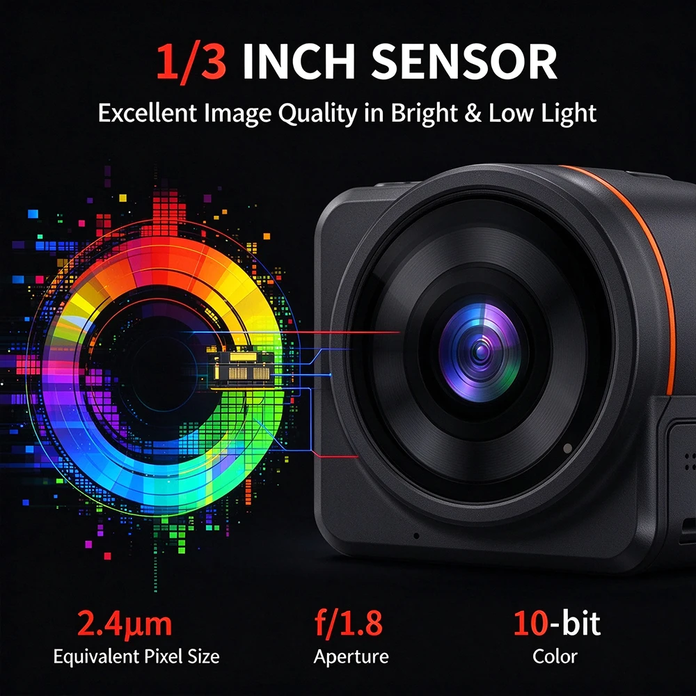 VIRAN V10 5K/30FPS Action Camera Electronic Image Stabilization 2.0