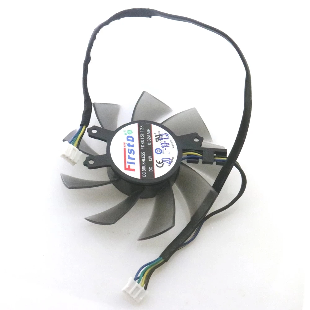 FD8015H12S-ventilador de refrigeración para tarjeta gráfica, Enfriador de 75mm DC12V 0.32AMP, 4 cables, 4 pines, para Gainward RTX 2060 2080 SUPER G OC 2070 OC-8G