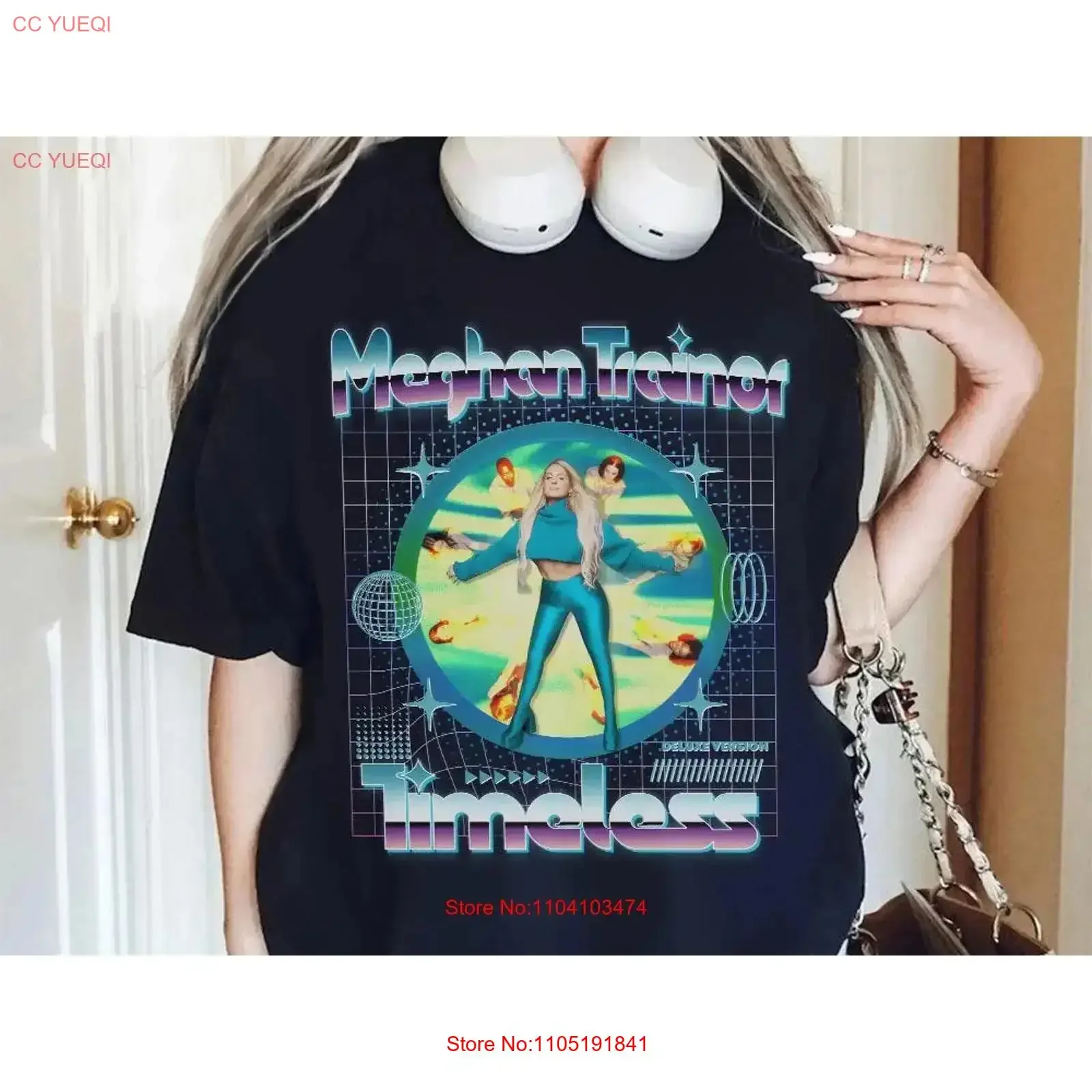 Vintage s Meghan Trainor The Timeless Tour 2024 T Shirt EM004 vintage Washed graphic streetwear designer clothes Stylish