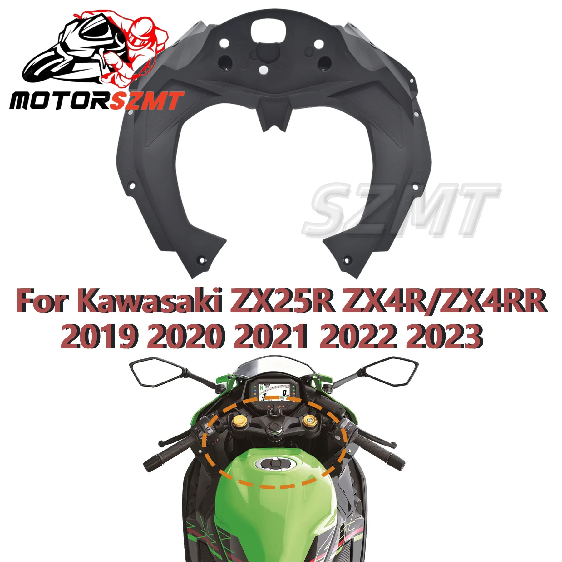 

Cowl Fairing Dashboard Cover Kit for Kawasaki ZX4R ZX4R SE ZX4RR Models from 2019 - 2023 Motorcycle Instrument Panel Protector