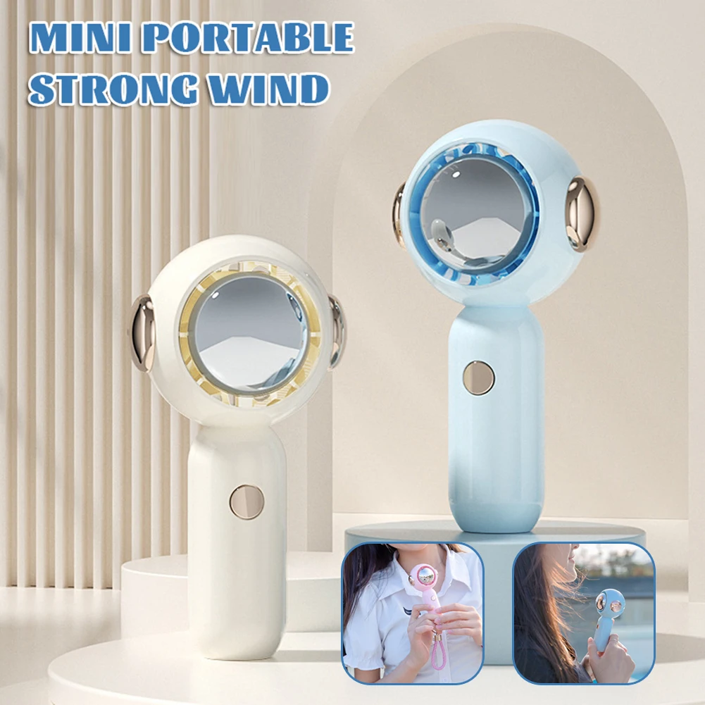 Hot Portable Simple Astronaut Bladeless Fan Mutes Mini Handheld Fan Summer Home Student Dormitory USB Rechargeable Pocket Fan