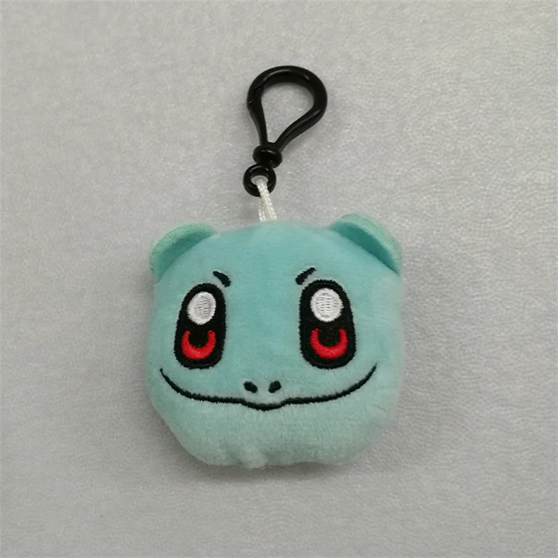 8Pcs/Set 6CM Anime Q Version Pikachu Bulbasaur Charmander Plush Toy Keychain Small Pendant Toy for Wedding Party - view 6