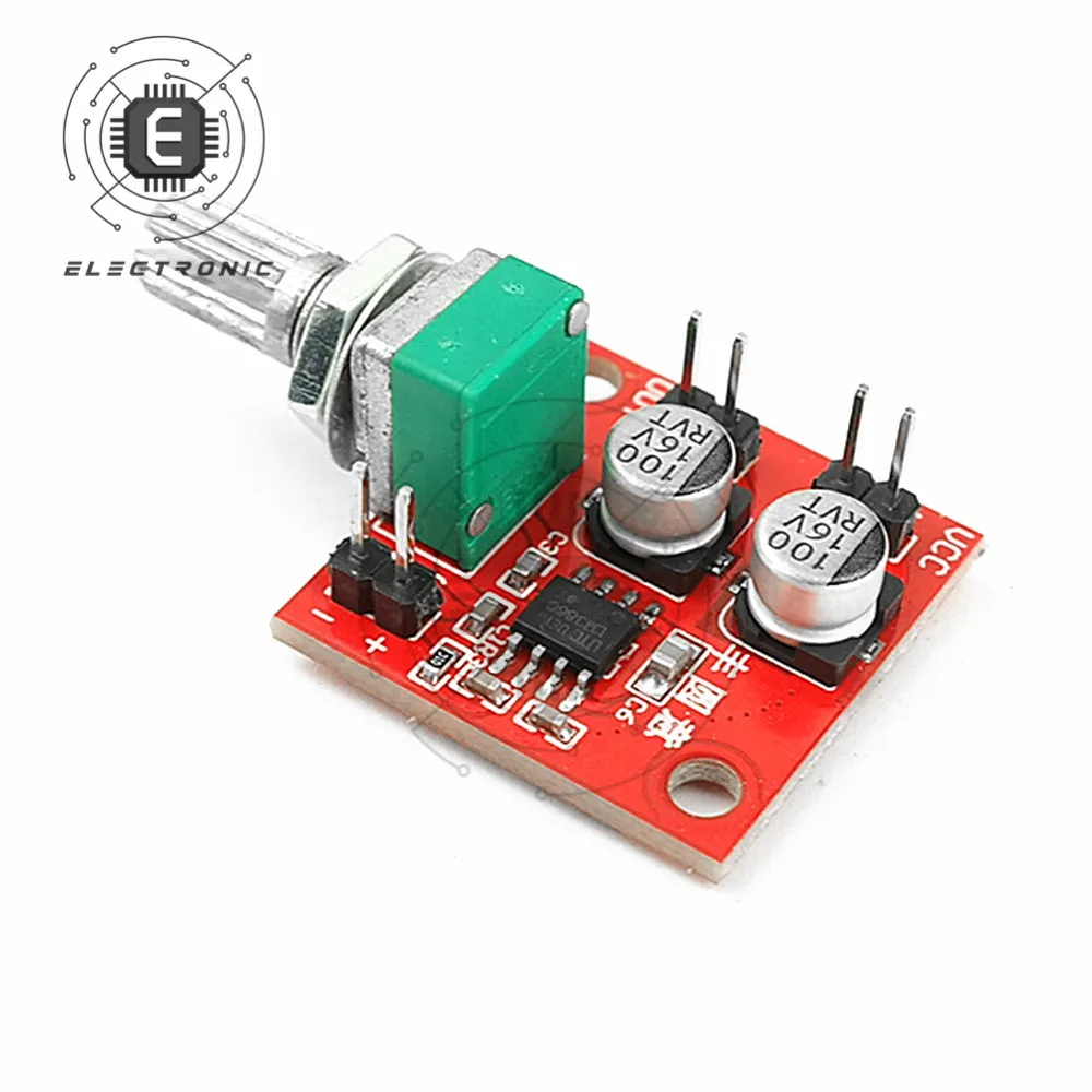 LM386 Electret Mikrofon Amplifier Papan Mikrofon Amplifier dengan Potensiometer DC4-12V Mikrofon Pickup Modul