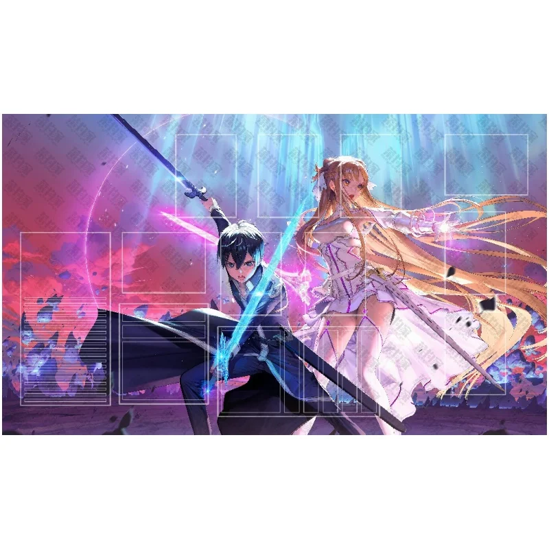 แผ่นรองเล่นเกม WS Sword Art Online ขนาด 600x350 มม. ลายคิริยะ คาซึโตะ สำหรับเล่นคนเดียว อนิเมะการ์ตูน ยูกิ อาสึนะ แผ่นยางรองเล่นเกม ของเล่น