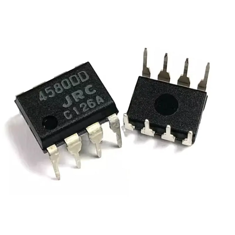 10-50 Uds JRC4558 DIP-8 JRC4580D JRC4558D JRC5532DD NJM5532DD 4558 4580D 4558D 5532DD Chip amplificador operacional Dual
