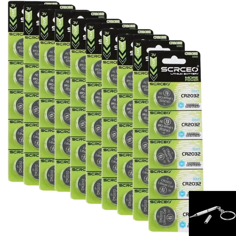 

5-50Pcs 3V CR2032 Coin Cell cr 2032 DL2032 KCR2032 BR2032 Battery for Car Remote Control Toy Coin Cell Electronics