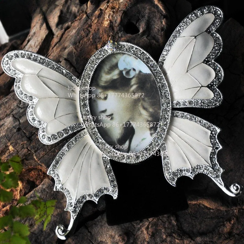 Vera's Butterfly European Retro Metal Home Creative Table Small Photo Frame Combination Photo Frame Children's Photo Holder Gift