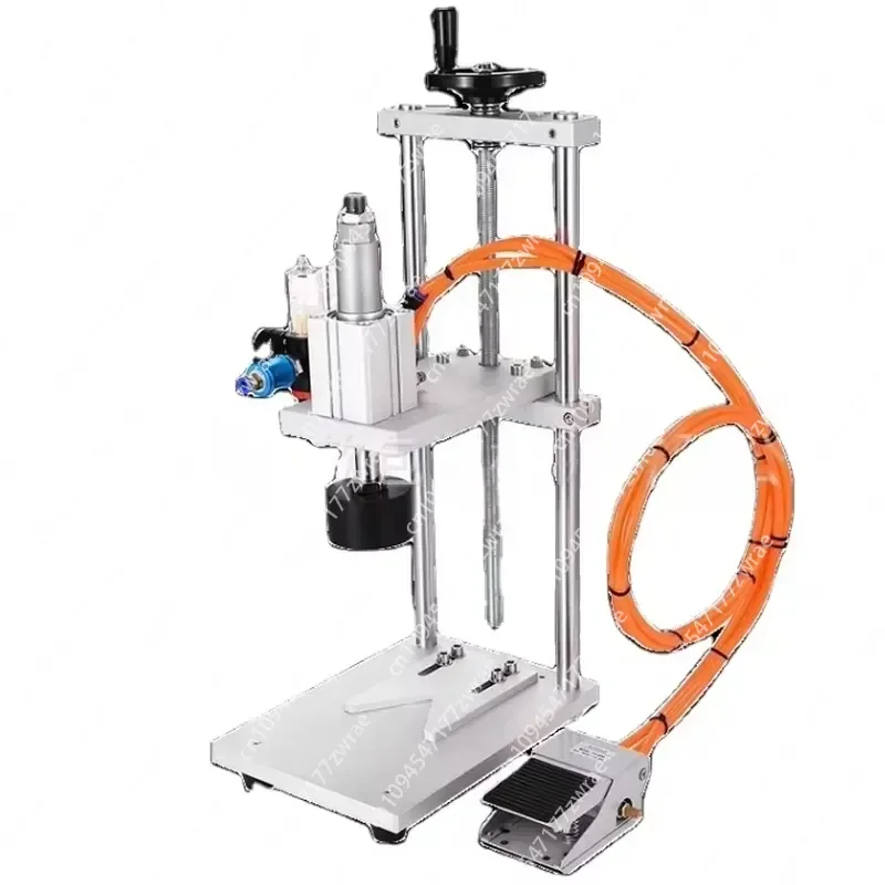 Pneumatic Foot-Pedal Glass Bottle Capping Machine Capper for Spray Bottles Laundry Detergent Bottles and Edible Oil