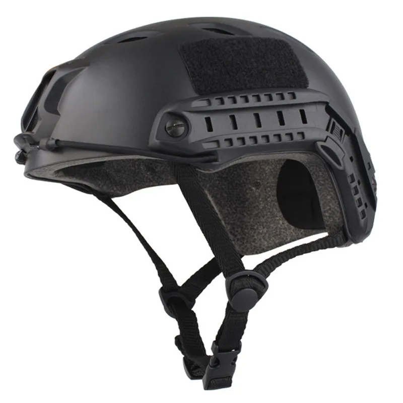 Casco táctico rápido para montar al aire libre, protector ligero para campo militar, combate Cs, pistola de aire, caza, entrenamiento de combate