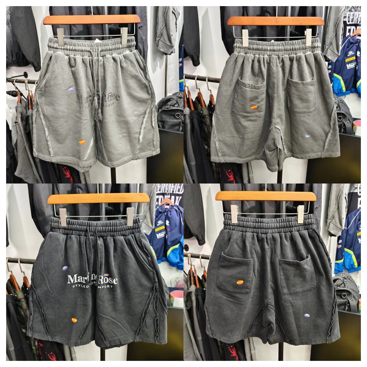 

Мужские спортивные шорты Martine Rose в стиле ретро с эффектом потертости, на шнурке, с эластичным поясом, для уличного стиля и хип-хопа