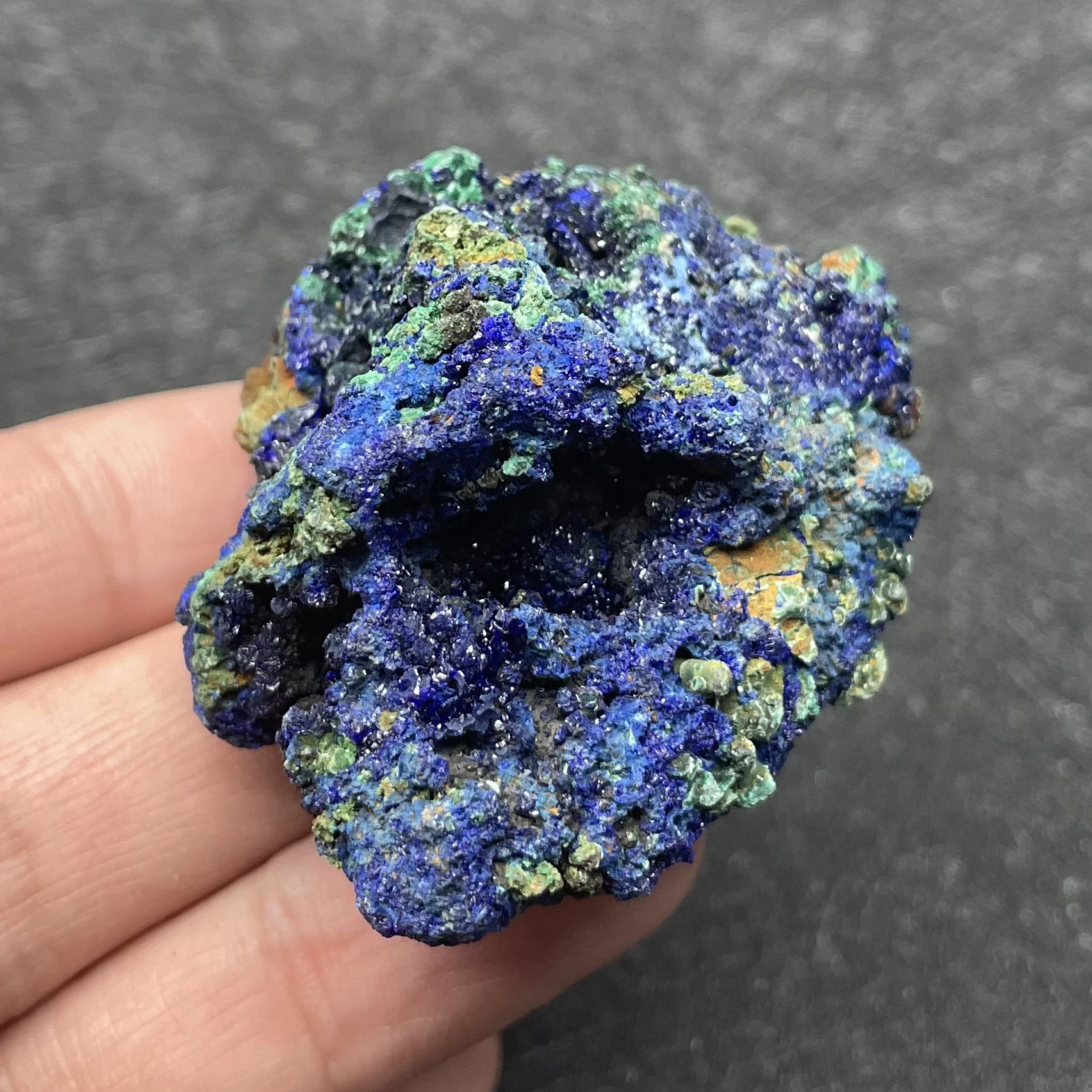 

98g Natural Crystal Rock Raw Azurite Malachit Mineral Specimen Quartz Decor Polished Divination Healing Gift Reiki D31