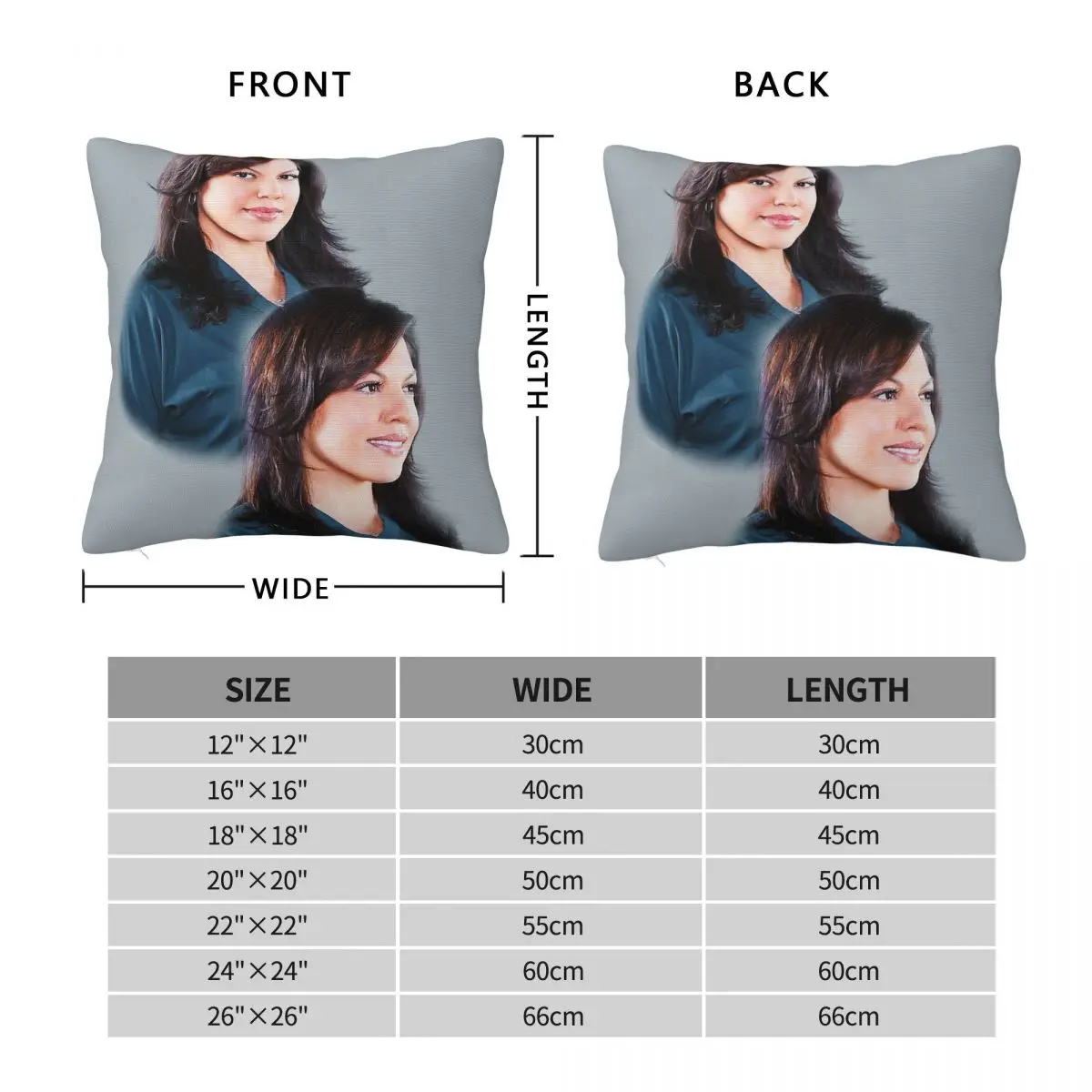 Callie Torres Sara Ramirez Square Pillowcase Polyester Linen Velvet Creative Zip Decorative Pillow Case Car Cushion Cover 18
