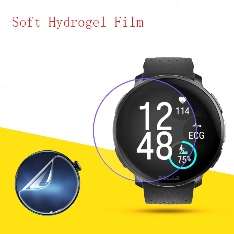 

Мягкая гидрогелевая пленка, прозрачная HD-прозрачная защитная пленка, защитная пленка, умные часы для Polar Vantage V3, 10 шт.
