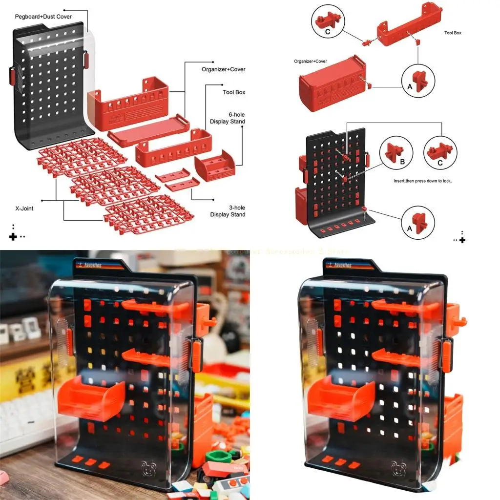 

DIY Customizable Keycap Storage Board Hole Panel Organizers For Keyboards Accessories