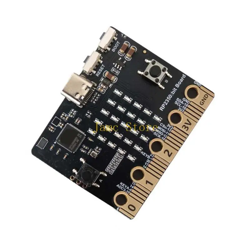 LX0B Advanced RP2350bit Development Board Featuring Programmable Button and LED Art