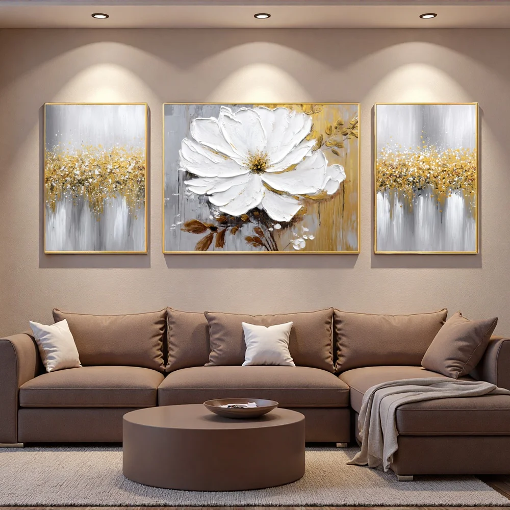 3D Textured Floral Oil Painting 3
