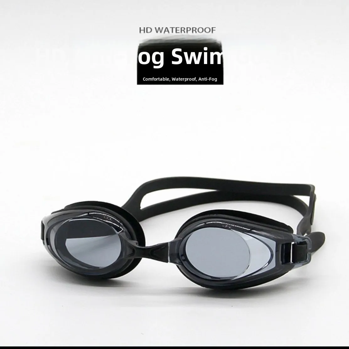 

Новые взрослые очки для плавания 2026 года с плоскими линзами, высокой четкостью и защитой от запотевания, унисекс, водонепроницаемые, мужская модель, высокая четкость