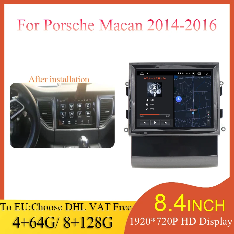 New style Android Auto For Porsche Macan 2010-2017 Car Multimedia Player Radio Navigation With IPS HD Screen DSP Carplay 4GLTE