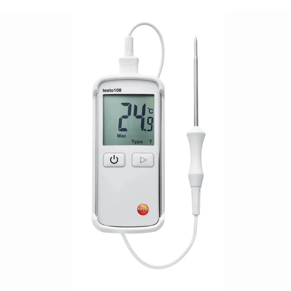 Testo108 Digital Food Thermometer Temperature Meter Measuring Range -50 to +300C 0563 1080