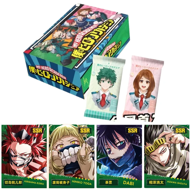 

Genuine My Hero Academia Cards Midoriya Izuku All Might Hot-blooded Hero Anime Peripheral Collection Card Toys Gifts