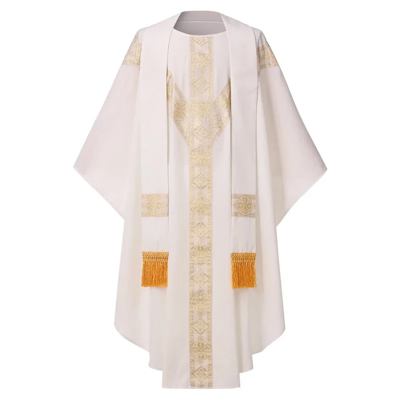 Chasuble الأرجواني الليتورجي سترة الكنيسة الكاثوليكية الكاهن كتلة رداء f5dd.