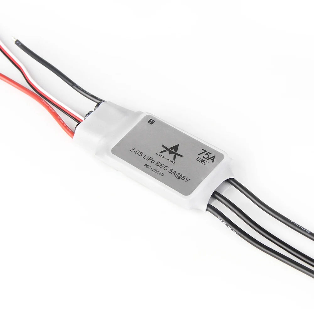 AT75A Brushless RC ESC for Fixed Wing Dc with 2S-6S Lipo Battery Power stock