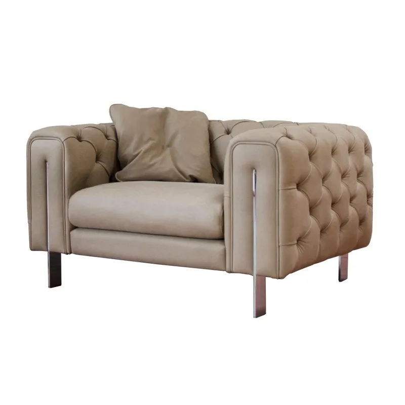 Cowhide sofa Nordic modern simple leather combination sofa Hong Kong style