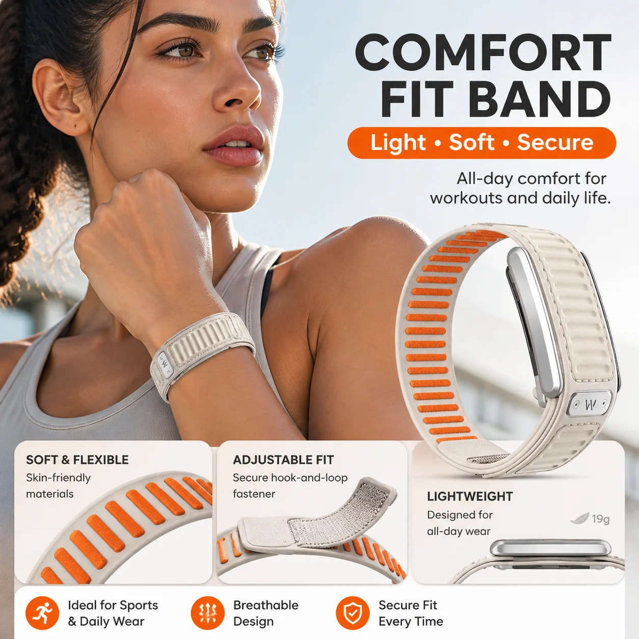 Whoop 5.0 Strap Replacement Nylon Wristband Silicone Band Quick Dry Breathable Sport Fitness Running Gym Smart Band Accessories