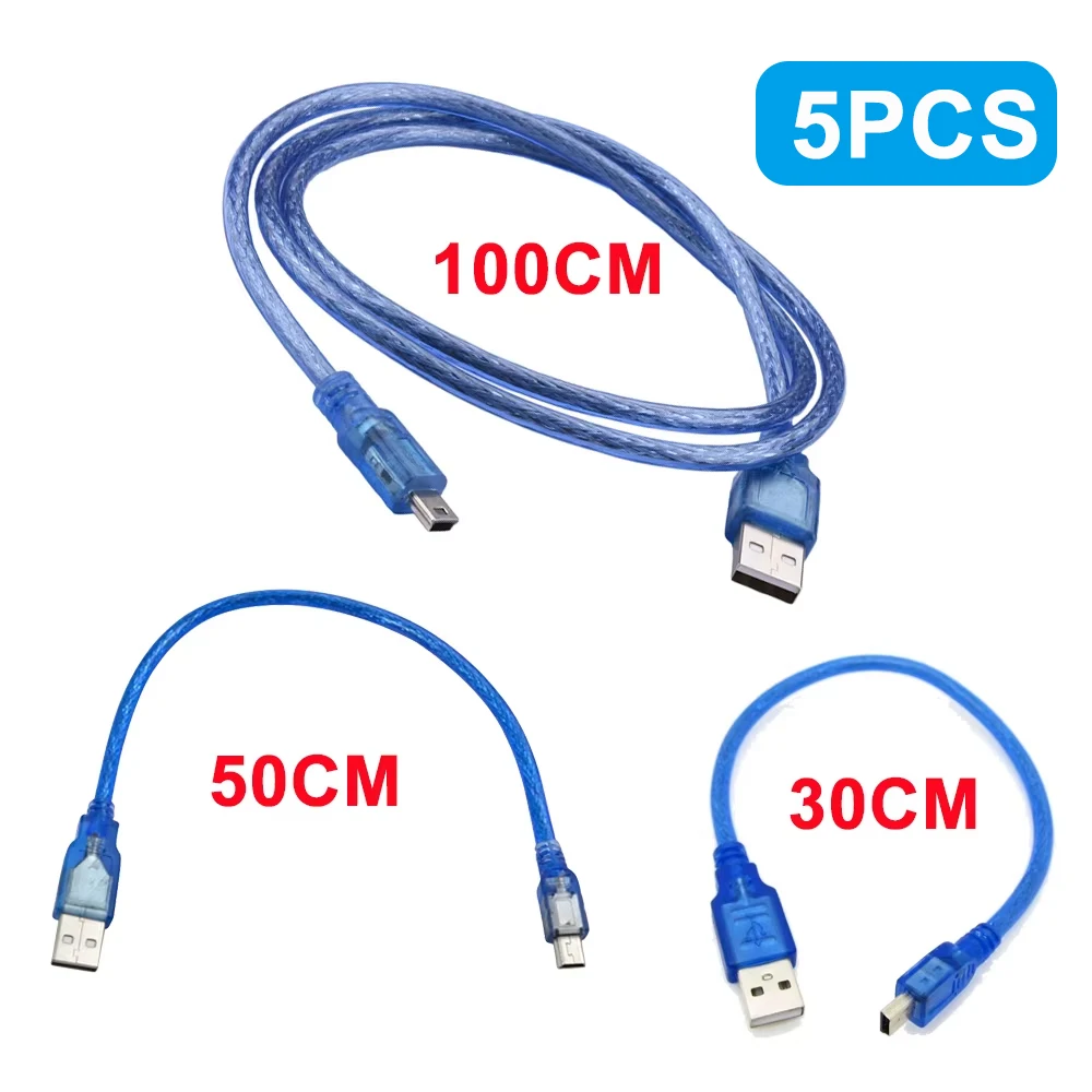 ミニデジタルカメラ用USBケーブル,30cm/50cm/100cm,mp3 mp4プレーヤー用の高速データ充電ケーブル