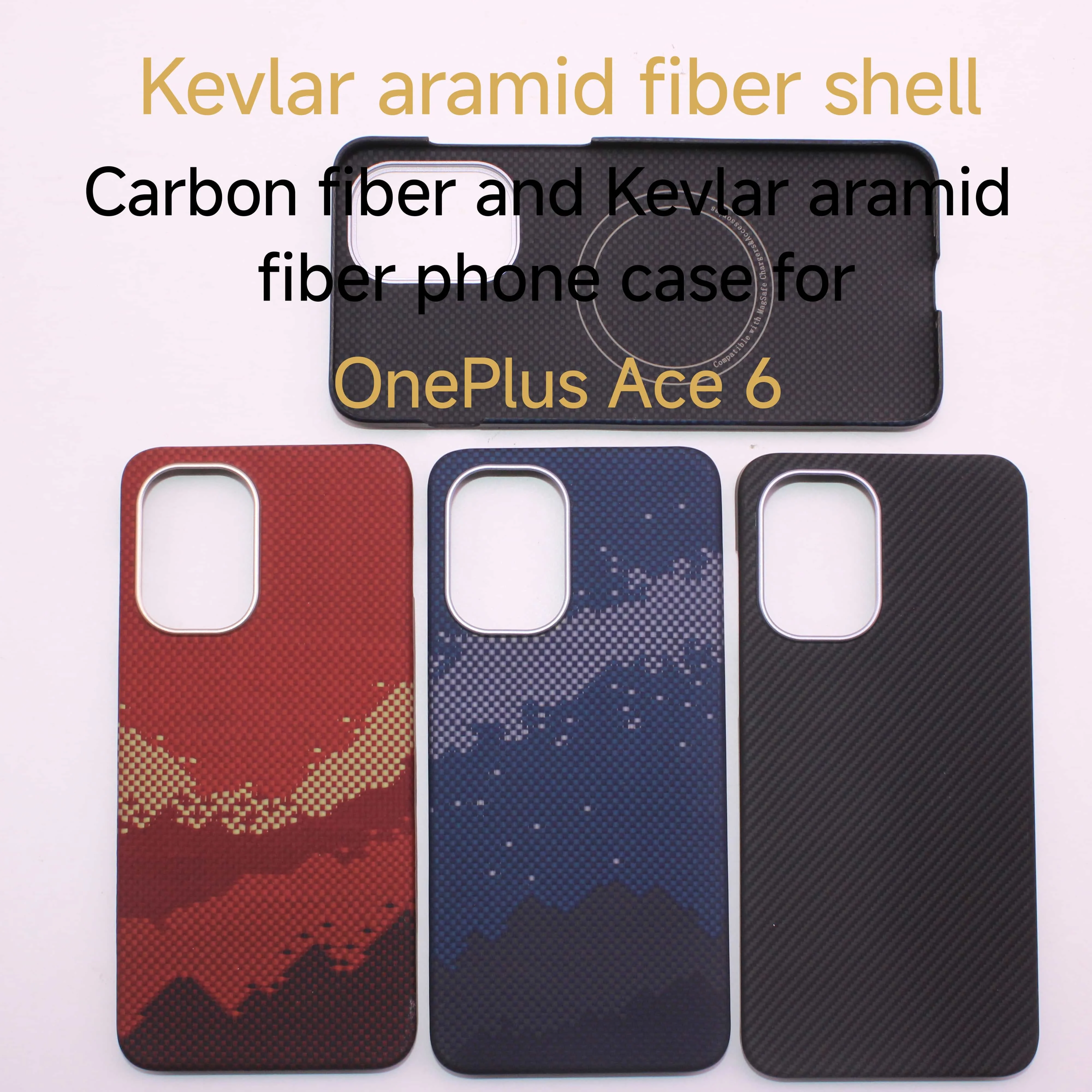 Ultra-slim Aramid Fiber Case for OnePlus Ace6 Compatible with MagSafe - Protective Cover