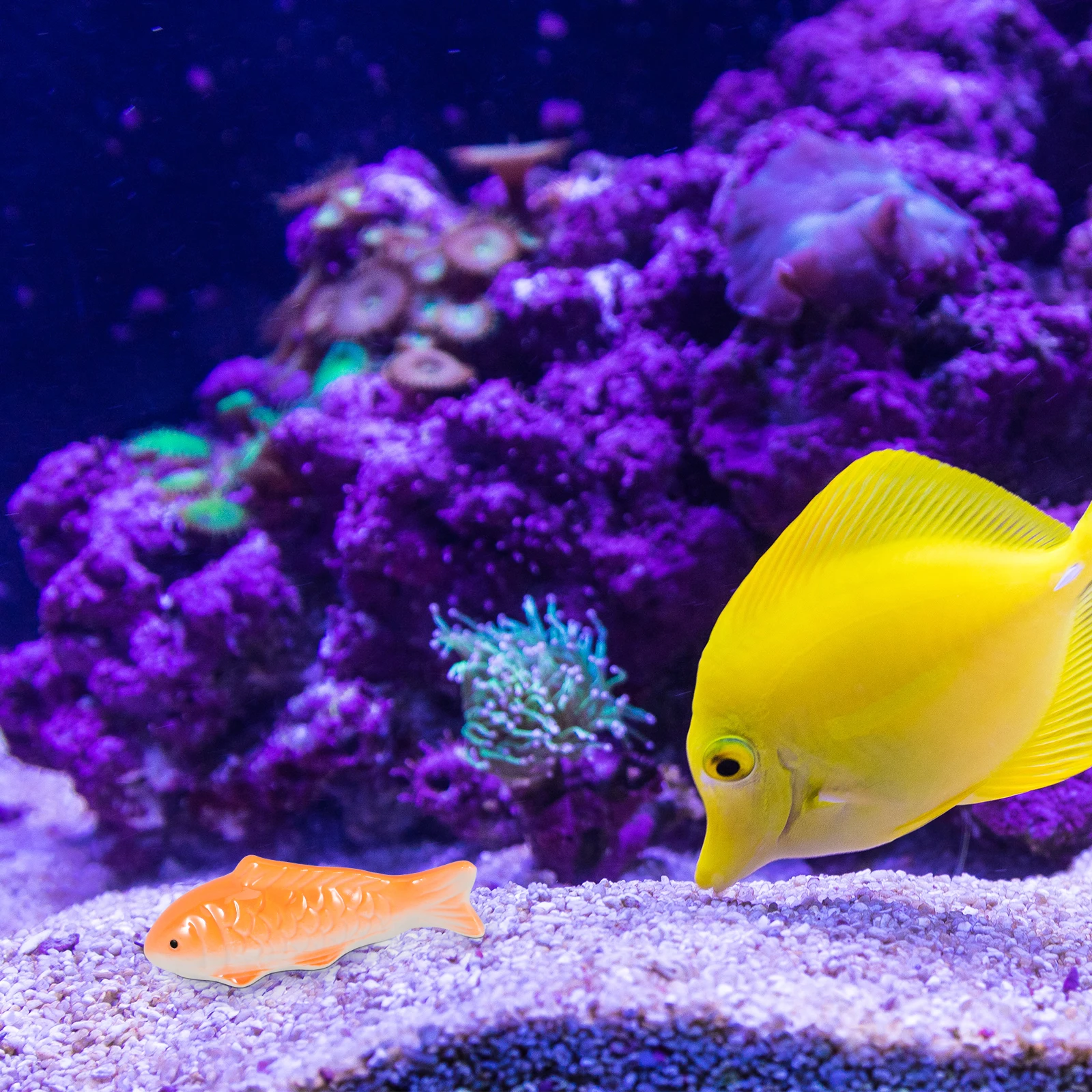 

Adorable Floating Fish Ceramic Ornament Aquarium Decoration Lifelike Fish Tank Underwater Craft Adorable Aquarium Ornament