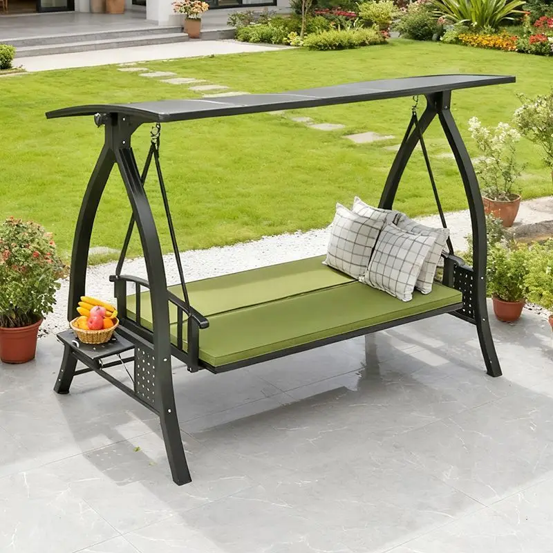 Outdoor garden swing, aluminum garden rocking chair, household balcony