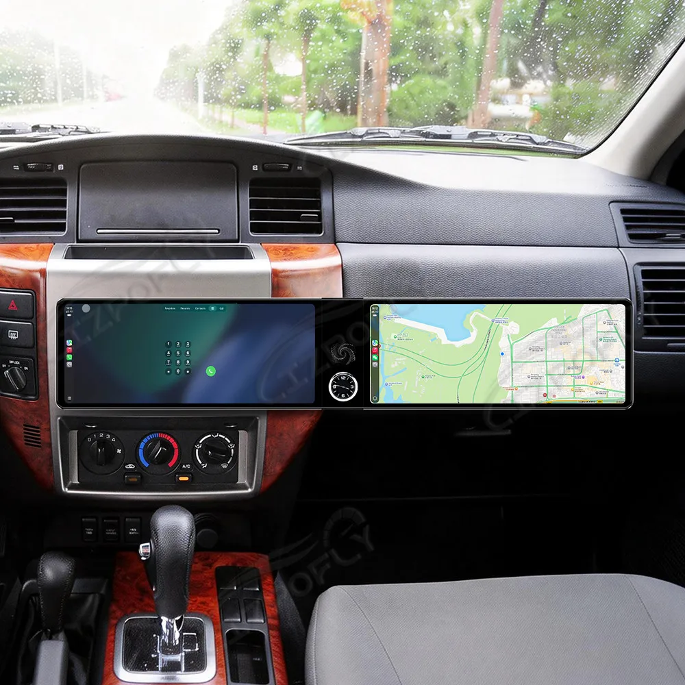 

Автомагнитола Lizpofly Dual 12.3" с CarPlay для Nissan Safari Y61 2004-2012, Android 13, GPS-навигация, мультимедийный проигрыватель