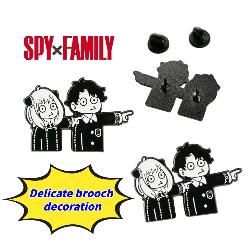 SPY×FAMILY Anya Forger Yor Forger Exquisite Badge High Color Value Creative Animation Cartoon Clothes Backpack Pin Decoration