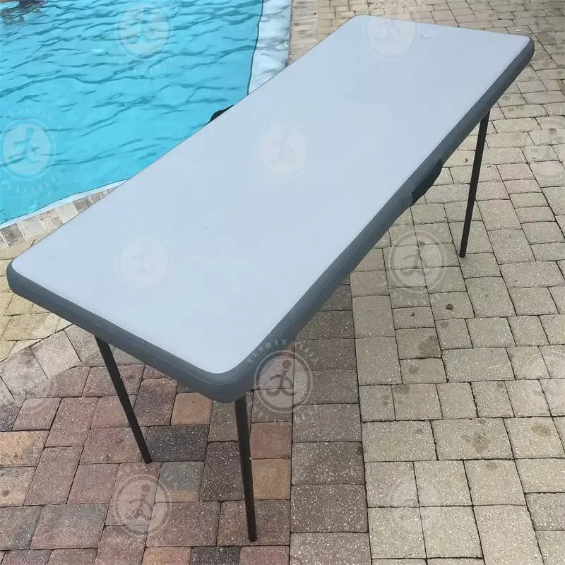 Heavy Duty Portable Folding Table PVC Outdoor Garden Camping Fish Cleaning Station Farmhouse Indoor Use Durable Workbench for