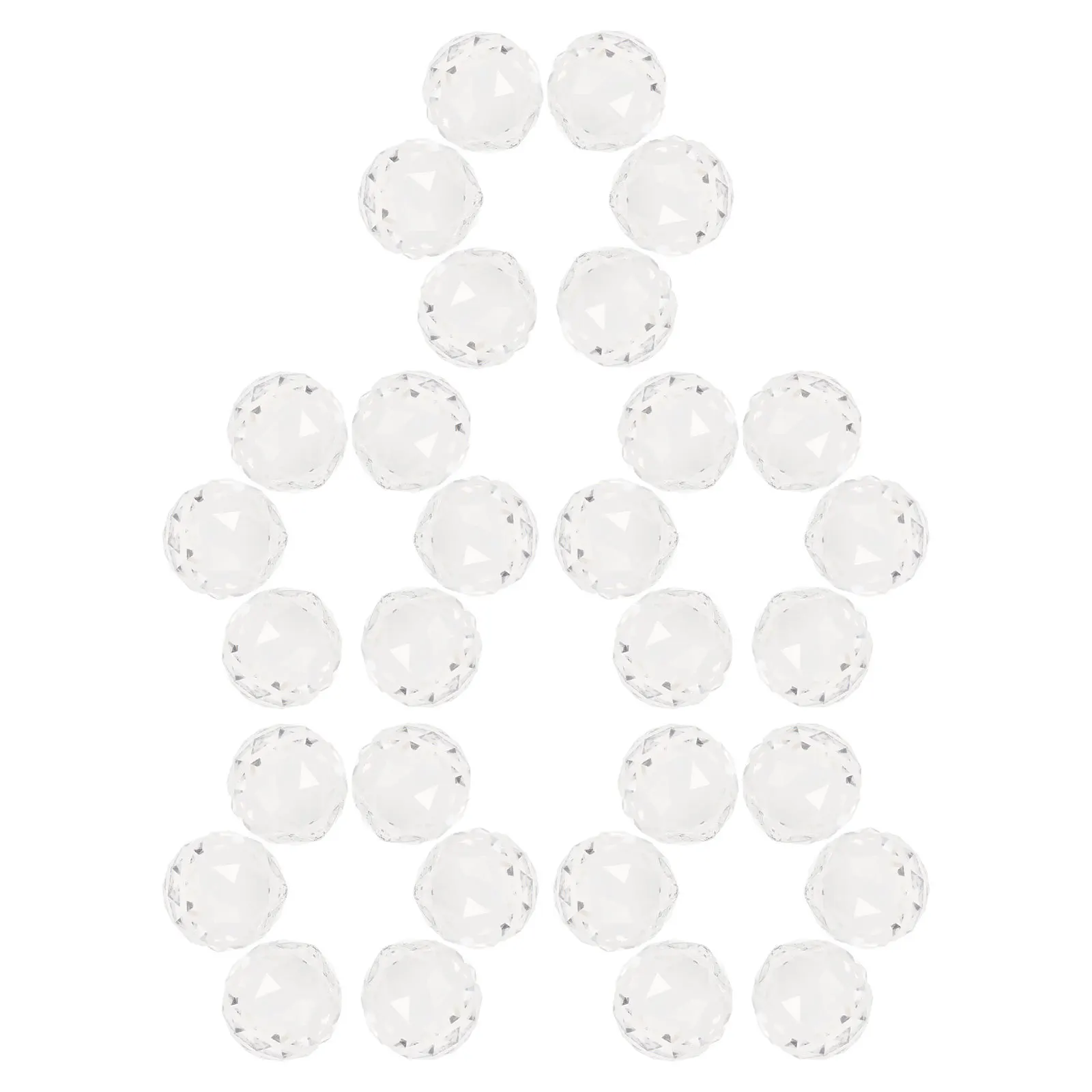 

30Pcs Crystal Ball Suncatcher Beads Brilliant Light Refraction for Bedroom Living Room Office Decor Hanging Crystals for Windows