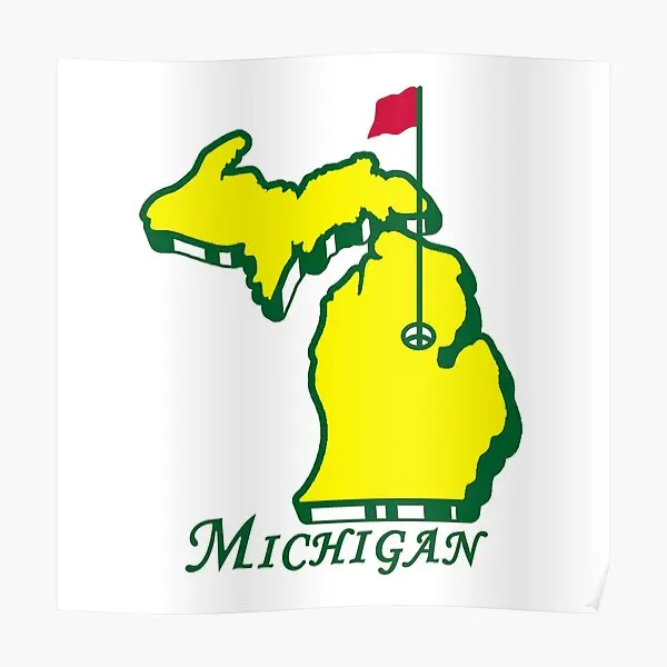 Michigan Masters Golf  Poster Mural Painting Picture Funny Decoration Vintage Home Room Print Wall Modern Art Decor No Frame