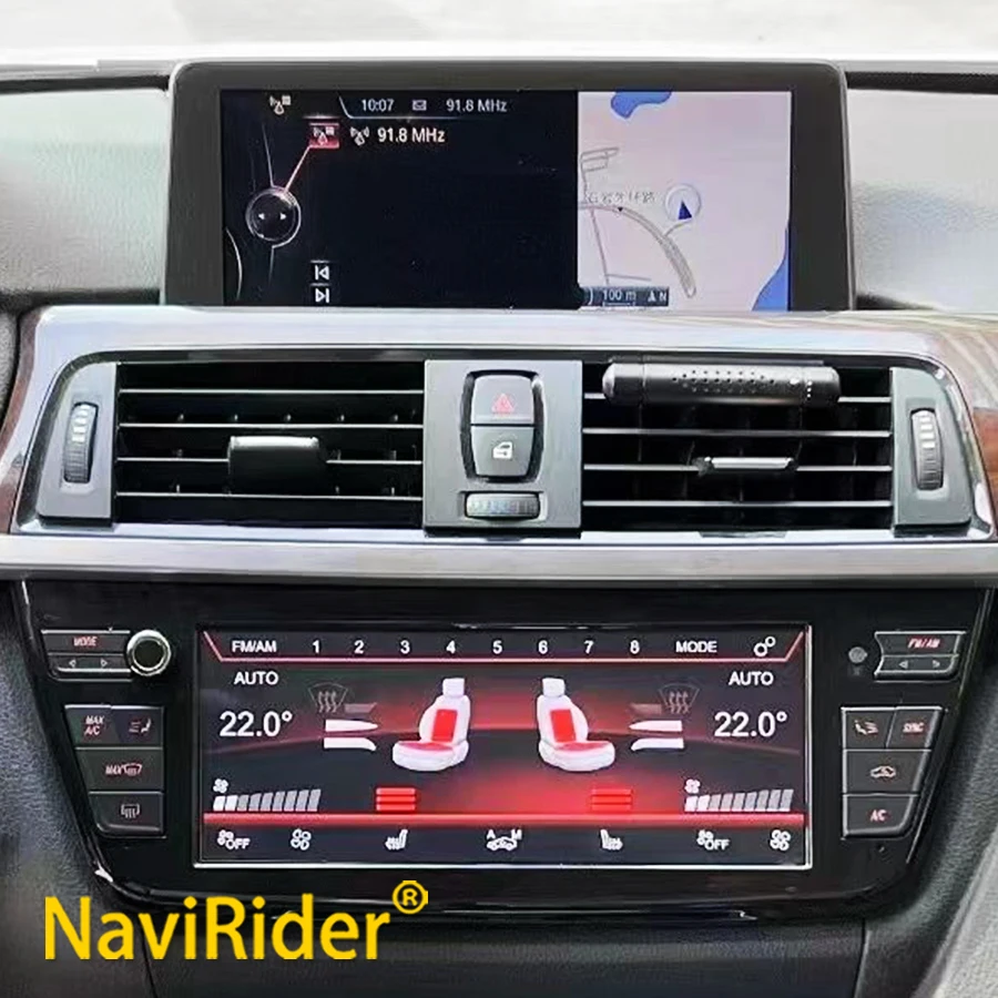 Neu für BMW 3er 4er Serie F30 F31 F32 F33 F36 2013-2019 AC-Bedienfeld Touchscreen Digitale Sprachsteuerung Klima-LCD-Display Upgrade