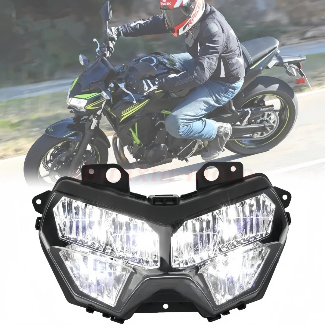 

Фара Z900 для KAWASAKI Z400 Z250 Z650 KLR650 ZR1000 H2 2019 2023, мотоциклетные фары в сборе, водонепроницаемый Faro