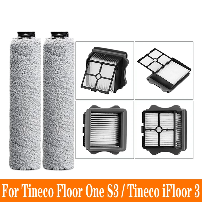 Tineco iFloor 3 / Floor One S3 Roller Brush Hepa Filter Vacuum Cleaner Accessories Cordless Wet Dry Floor Washer spare parts